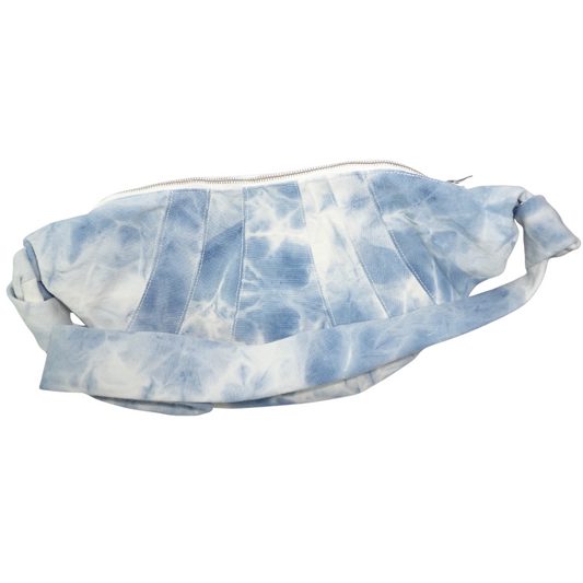 Hand-Dyed Cotton Half Moon Bag